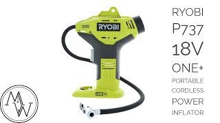 Ryobi P737 18 Volt Air Compressor Power Inflator Is it worth it  Tool Review [upl. by Tur]