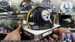 BREAK FL693  Take Flight Autographed Mini Helmet Case Break 5 [upl. by Amos]