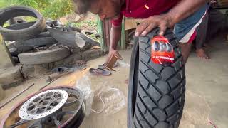 Best tyre for meteor 350  MRF Mogripautomobile royalenfield MRF [upl. by Leval]