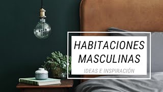 Habitaciones para Hombres – Decoración Dormitorio Minimalista con Estilo Masculino [upl. by Ternan962]