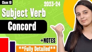 Subject Verb Concord Class 10  Subject Verb Concord Rules  CBSE English Grammar 20232024 [upl. by Carin]