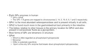 Glutathione peroxidases GPx [upl. by Tsui]