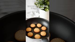 GALLETAS en SARTÉN con 2 INGREDIENTES 🍪 postresfaciles receta postressinhorno [upl. by Ennaihs136]