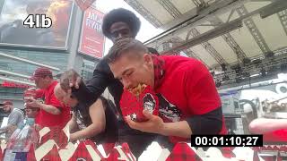 WORLD POUTINE EATING CHAMPIONSHIP 2018 WPEC Amateur contest in Toronto  SMOKES POUTINERIE [upl. by Oicnedif]