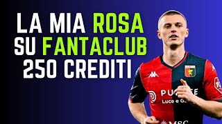 ROSA A LISTONE CON 250 CREDITI QUOTAZIONI FANTACLUB  Guida allAsta del Fantacalcio 202425 [upl. by Ynaffi]