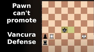 Black cannot win Pawn cannot promote  Excellent Defense by White  Vancura Pattern [upl. by Yerocaj288]