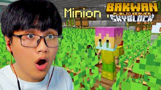 Aku Pasang MINION di Pulau Minecraft Bakwan Skyblock Public Server [upl. by Elocin]