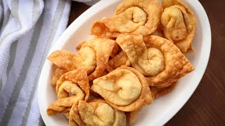 অনথন বানানোর পারফেক্ট রেসিপি  Fried Wonton  Crispy Wonton  Perfect Wonton Recipe [upl. by Adnic]