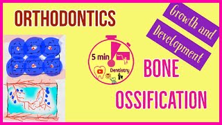 ORTHODONTICS  GROWTH AND DEVELOPMENT  BONE OSSIFICATION  easy dental lecture  5 min DENTISTRY [upl. by Tucky860]