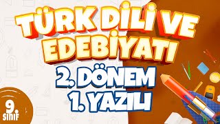 9 Sınıf 2 Dönem 1 Yazılı Hazırlık  Türk Dili Ve Edebiyatı [upl. by Monteith]