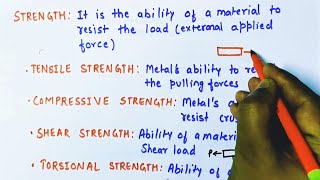 Hindi Mechanical properties of materials [upl. by Wavell]