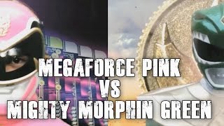 Megaforce Pink vs Mighty Morphin Green Fan Film [upl. by Auqinu]