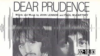 The Drum Mystery in The Beatles Most Beautiful Song  Dear Prudence [upl. by Keely]