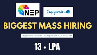 Capgemini hiring 2024 batch  2023 2022 off campus  off campus drive for 2022 batch  hire me plz [upl. by Winsor131]