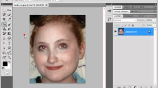 Photoshop CS5 Tutorial The Red Eye Tool Adobe Training Lesson 1420 [upl. by Elbam]