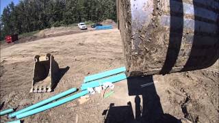 Digging Ditches Excavator operator and pipelayer point of view [upl. by Bael592]