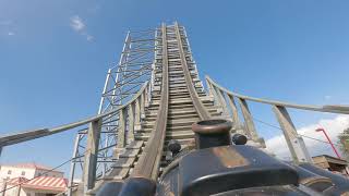 Switchback wooden roller coaster at ZDTs Front Row POV [upl. by Riccardo]