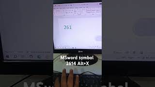MS word me symbol tricks computer msword msoffice notepadtricks [upl. by Minne610]