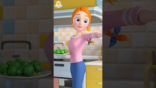 Baby Eats Broccoli 🥦  LiaChaCha shorts baby nurseryrhymes [upl. by Almeta]