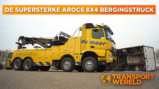 De supersterke MercedesBenz Arocs 8x4 bergingstruck van De Moor  RTL Transportwereld [upl. by Dodi]