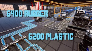 6000 Rubber and Plastic per min mega factory Satisfactory 10 [upl. by Kinsman]