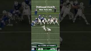 Jets Missed Kick Doink💥🏈 nfl [upl. by Neda]