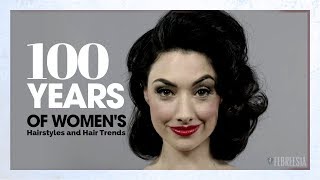 100 Years of Womens Hairstyles and Hair Trends [upl. by Erdda]