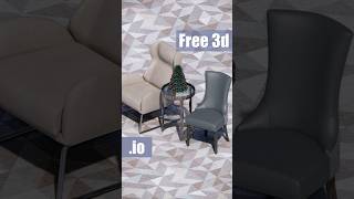 Free 3d models of the armchairs table and Christmas tree [upl. by Lontson]