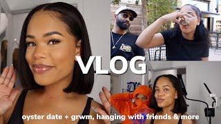 VLOG Oyster Date Hanging With Friends GRWM BOB  Glam amp more  Arnellarmon [upl. by Chubb]