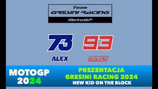 2024 GRESINI RACING  PREZENTACJA ZESPOŁU [upl. by Adnala]