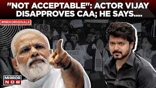 CAA Latest News  Thalapathy Vijay Criticizes Modi Government For Implementing CAA  English News [upl. by Yetti]