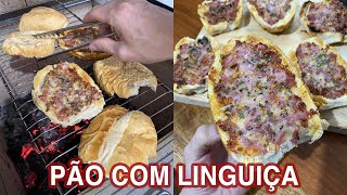 Pão com Linguiça na Churrasqueira [upl. by Bandur669]