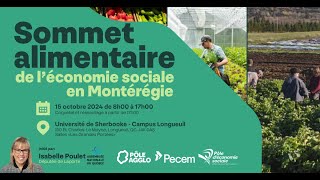 Sommet alimentaire de léconomie sociale en Montérégie 2024 [upl. by Gollin]