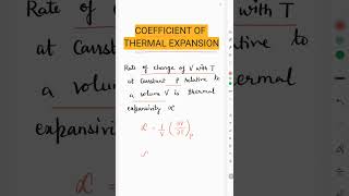 Coefficient of Thermal Expansion organic inorganic youtube maths trending neet chemistry [upl. by Nahta]