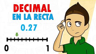 UBICAR UN DECIMAL EN LA RECTA Super facil  Para principiantes [upl. by Annaitsirhc]