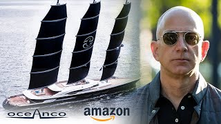 EXCLUSIVE JEFF BEZOS AMAZON CEO Luxury Superyacht  500M USD  Dutch Oceanco Y721 amp Black Pearl [upl. by Ehctav]