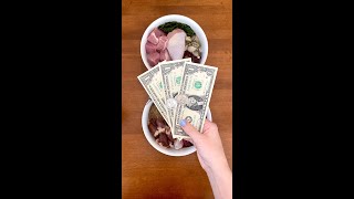 How much does raw dog food cost💰🥩🐕 shorts [upl. by Deron440]