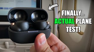 Sony WF1000XM4 Plane Flight Noise Cancelling Test 😲 [upl. by Alor]