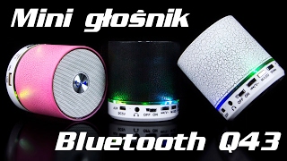 Mini głośnik bluetooth Q43 [upl. by Mihcaoj]