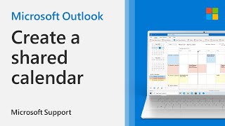 How to create a shared calendar in Outlook  Microsoft [upl. by Najtsirk]