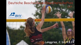 Stream 4  SO  U17 Deutsche Beachvolleyball Meisterschaft Lenggries  Sonntag [upl. by Einberger301]