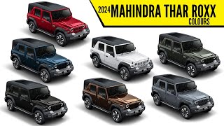 2024 Mahindra Thar Roxx 5Door Thar AXL  All Color Options  Images  AUTOBICS [upl. by Crosby]