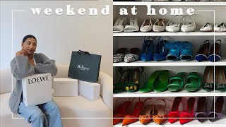 holiday reset home updates  luxury haul loewe mulberry amina muaddi  LONDON VLOG [upl. by Pollie]