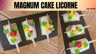 Comment faire des magnum cakes licorne [upl. by Angelita]