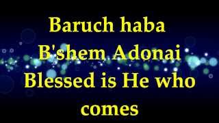 Paul Wilbur  Baruch Haba Bshem Adonai  Lyrics [upl. by Nnaeirelav98]