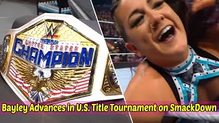 Bayley Advances in WWE Women’s US Title Tournament During SmackDown [upl. by Anahcra376]