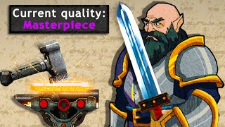 Blacksmithing the Highest Quality Weapons  Blacksmith Ignite the Forge [upl. by Eleira]