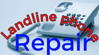 Landline phone repairing  Telephone repair service  how to fix bsnl broadband line Landline phone [upl. by Middle804]