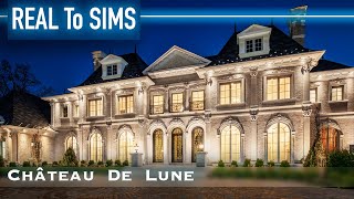 The Sims 4 Speed Build Luxury French Mansion  Chateau De Lune  Parisian Mansion  No CC [upl. by Tohcnarf]