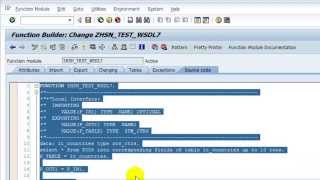 How To Create Webservice SOAP WSDL in SAP [upl. by Enoch]